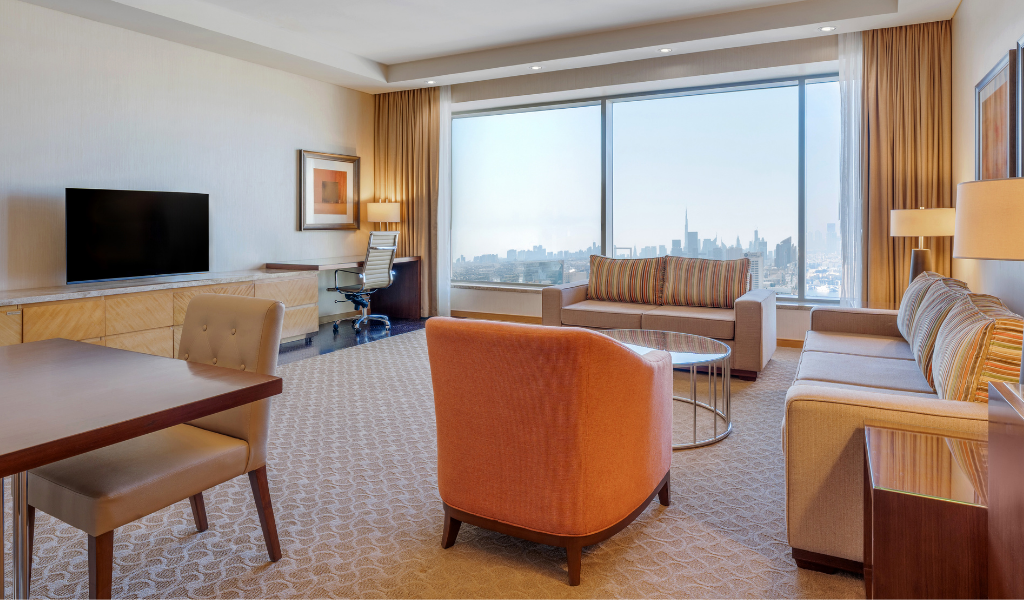 Corner Suite at Swissotel Al Ghurair